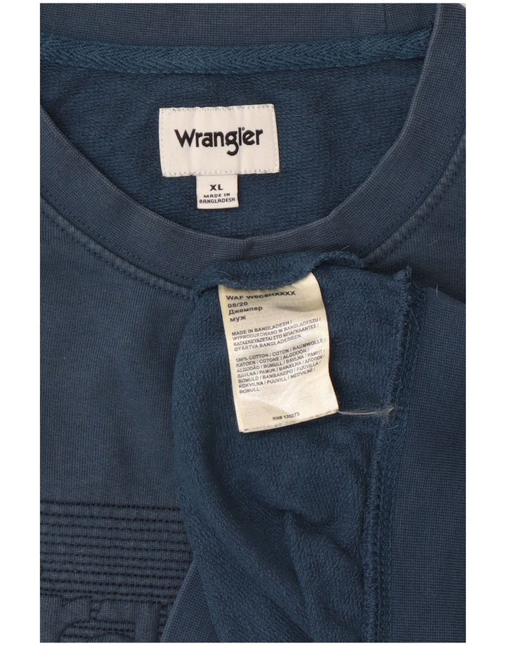 WRANGLER Muška majica s grafičkim motivima XL plavi pamuk