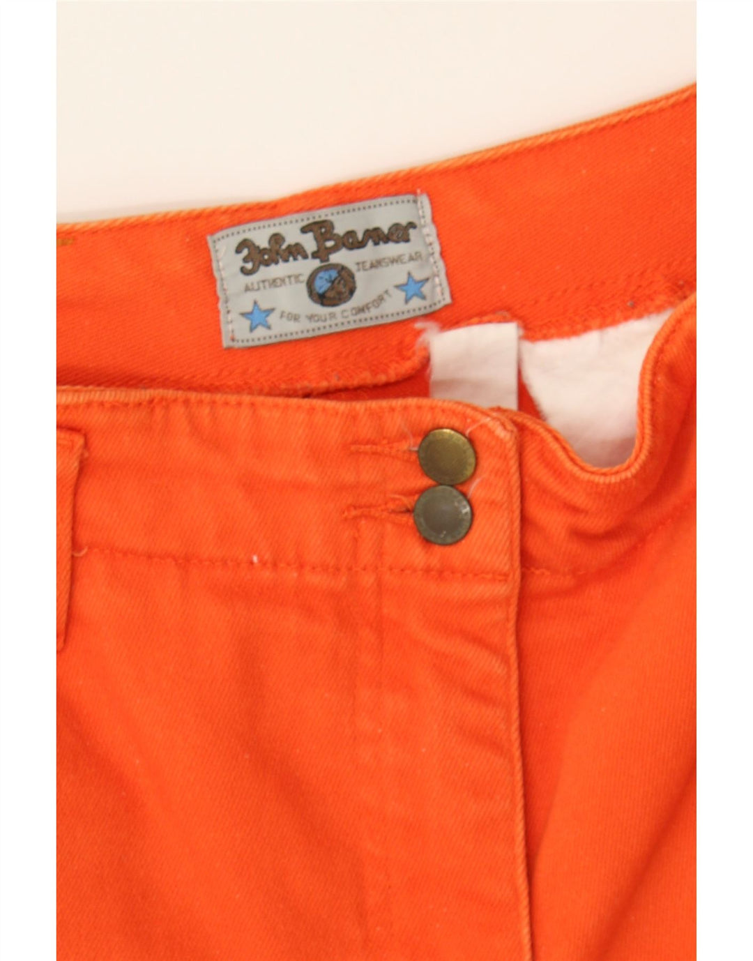 JOHN BANER Womens Straight Jeans W30 L30 Orange Vintage John Baner and Second-Hand John Baner from Messina Hembry 