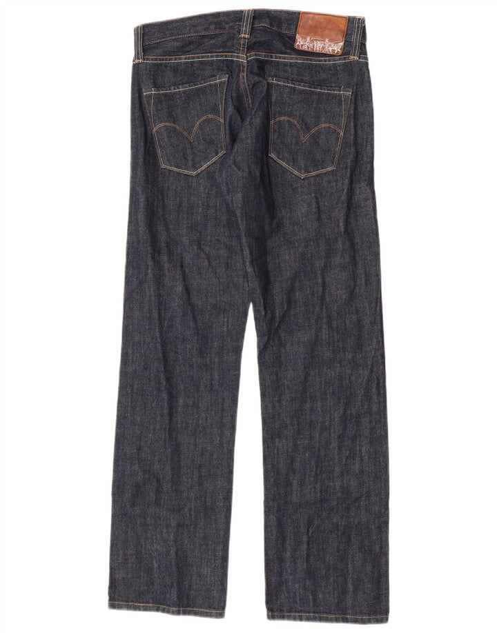 Levi's ženske ravne traperice W30 L31 tamnoplavi pamuk