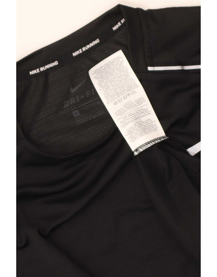 Nike Dri Fit majica kratkih rukava srednji crni poliester