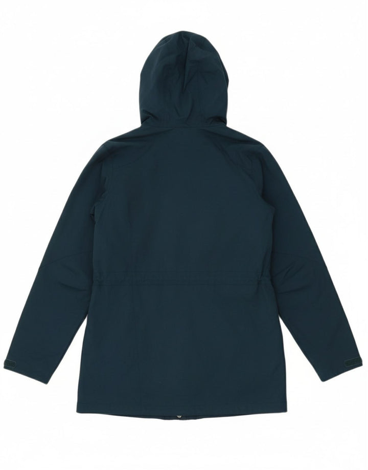 JACK WOLFSKIN Womens Hooded Windbreaker Jacket UK 10 Small Blue Polyamide