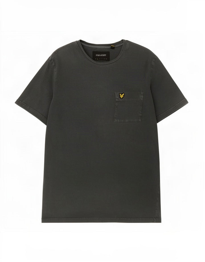 Lyle & Scott Muška majica kratkih rukava Mali sivi pamuk