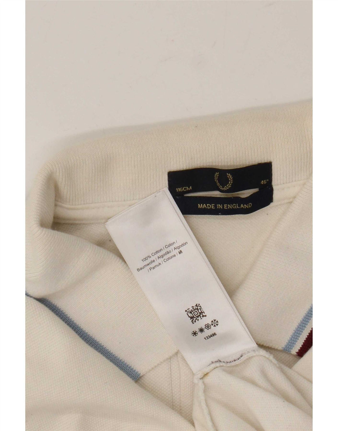 Fred Perry muška polo majica velika bijela pamučna