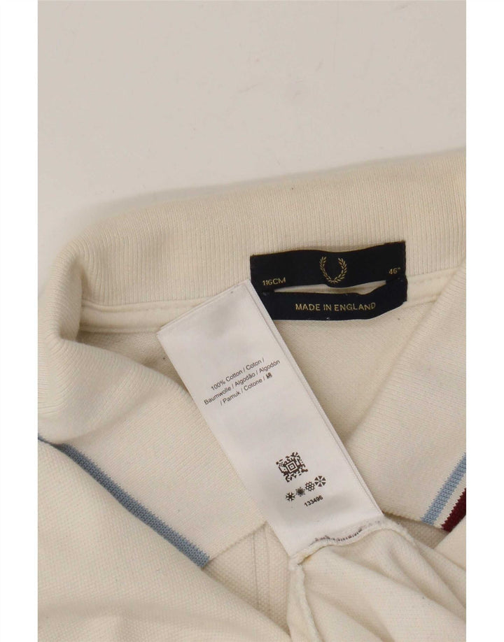 Fred Perry muška polo majica velika bijela pamučna