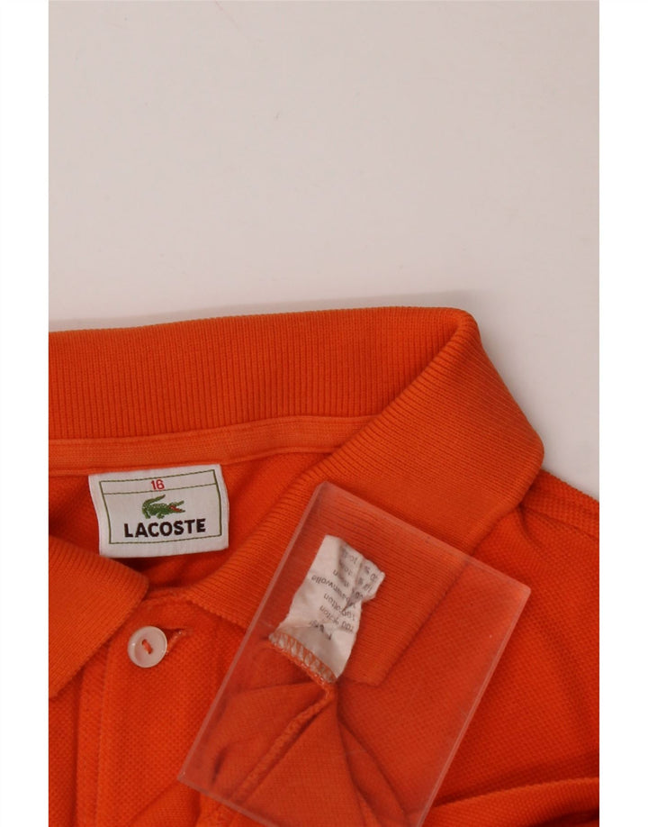 LACOSTE Polo majica za dječake 15-16 godina, narančasti pamuk