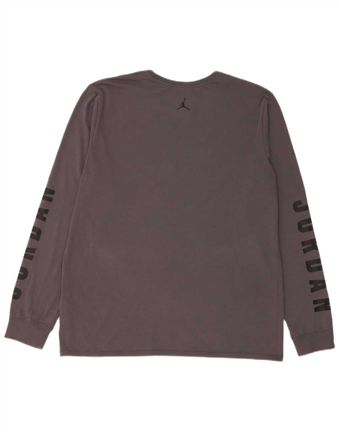 Jordan muška Dri Fit grafička majica dugih rukava XL sivi pamuk