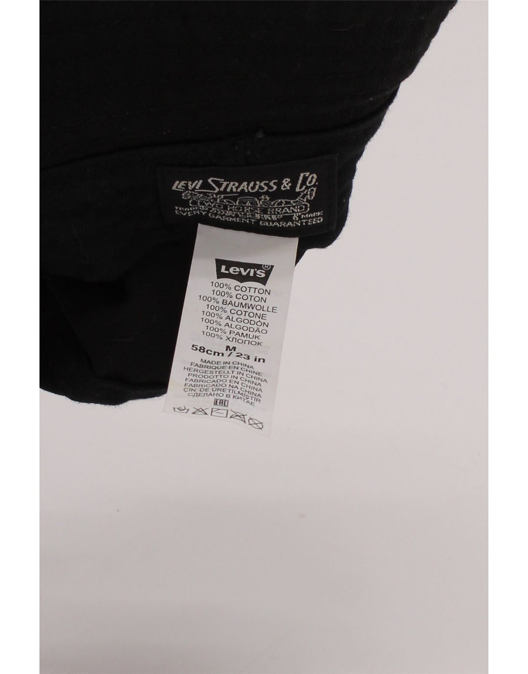 Levi Strauss & Co muški grafički šešir srednje veličine, pamuk na crne pruge