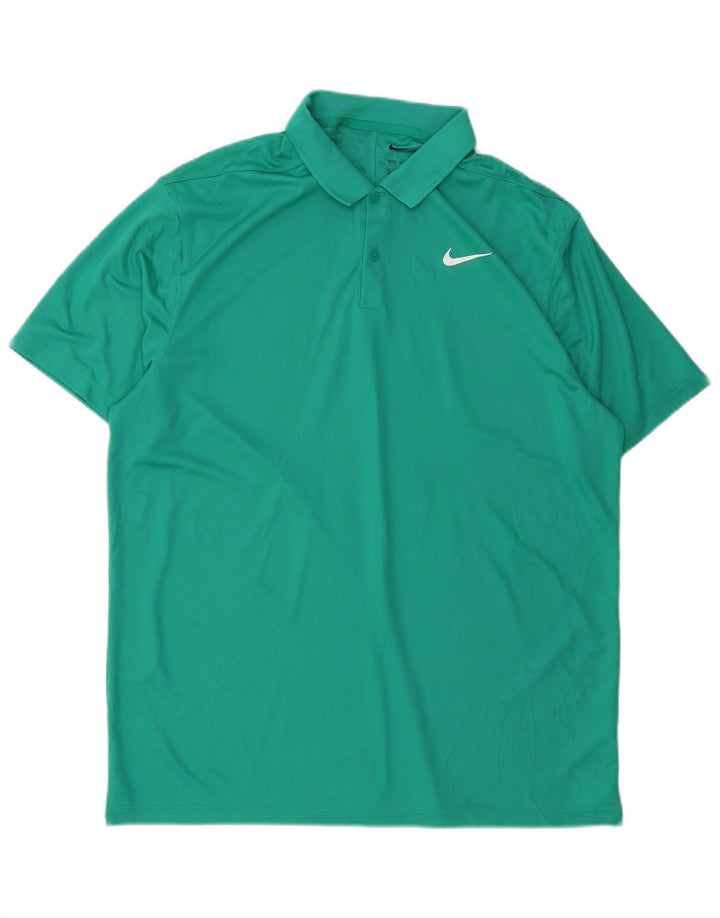 NIKE muška Dri Fit polo majica velika zelena poliester