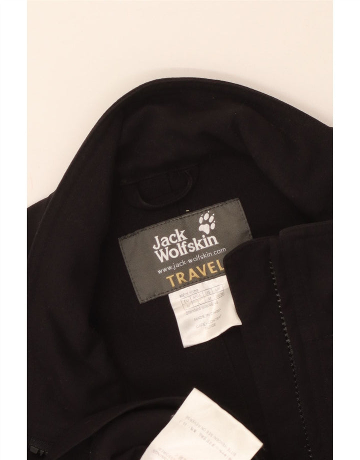 JACK WOLFSKIN Muška kišna jakna UK 36/38 Srednje crni poliamid