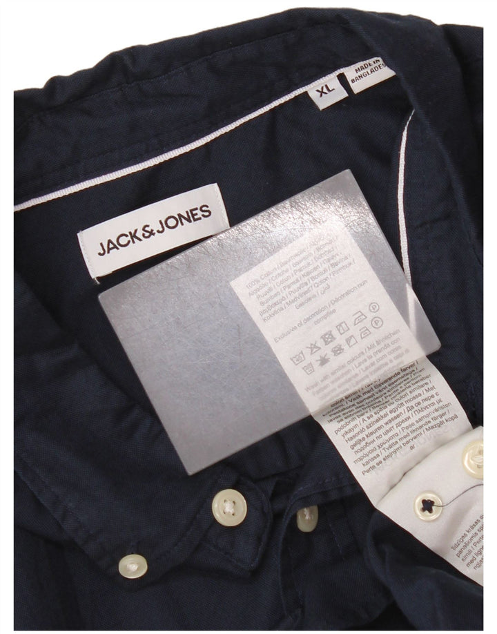 Jack & Jones muška košulja XL tamnoplavi pamuk