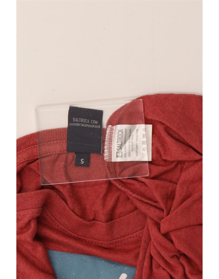 SALTROCK Muška majica kratkih rukava s grafičkim motivima, mali crveni pamuk