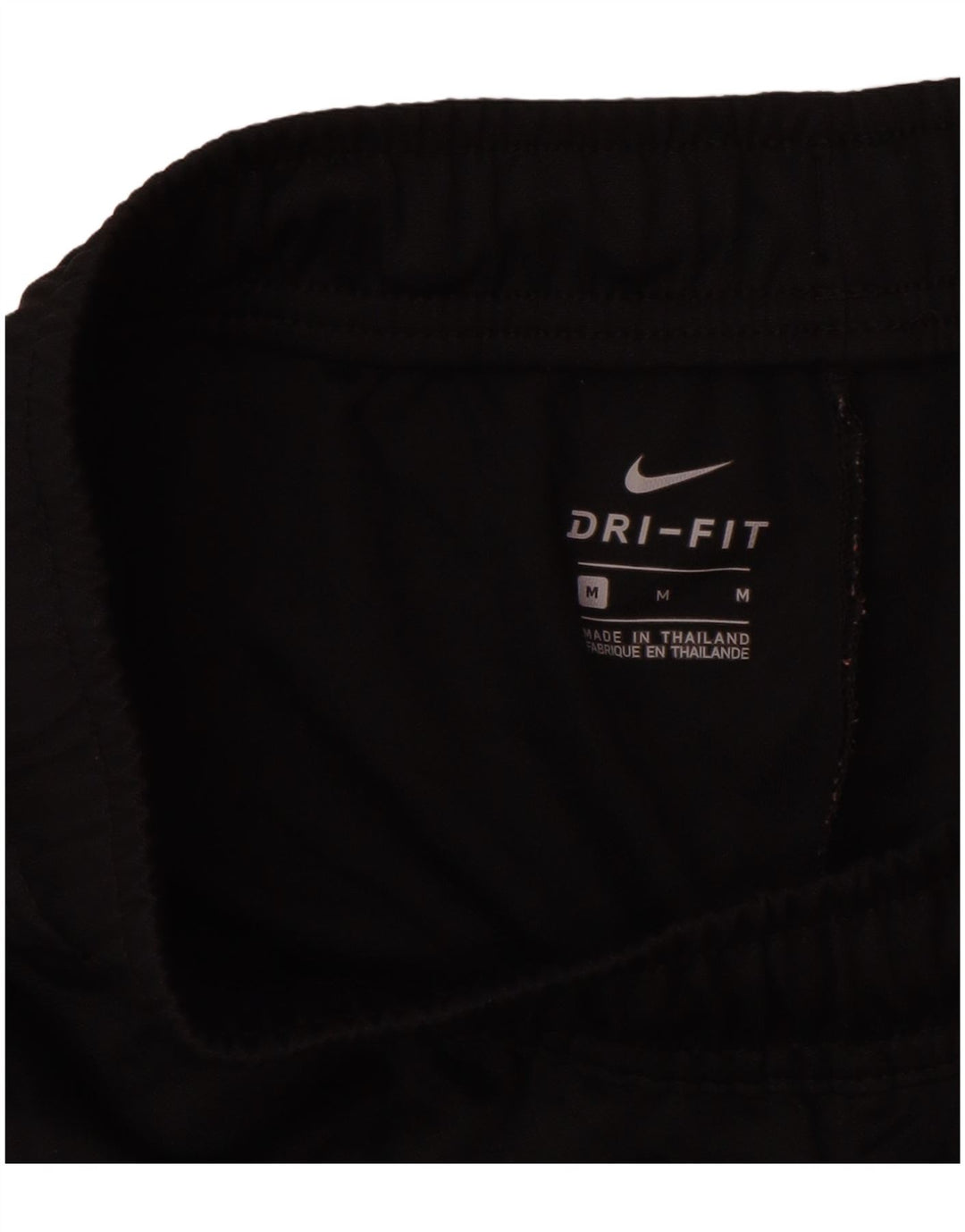 Nike Ženske Dri Fit Graphic Trenirke Hlače UK 14 Srednje crni poliester