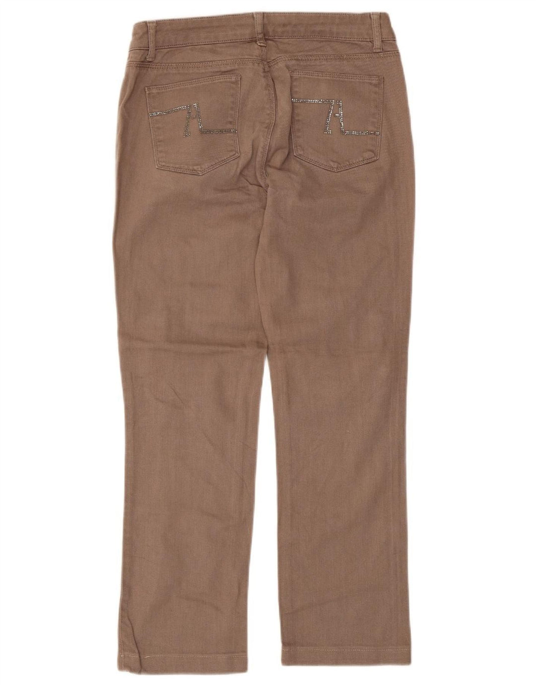 ZARA ženske ravne traperice EU 38 male W28 L26 smeđi pamuk