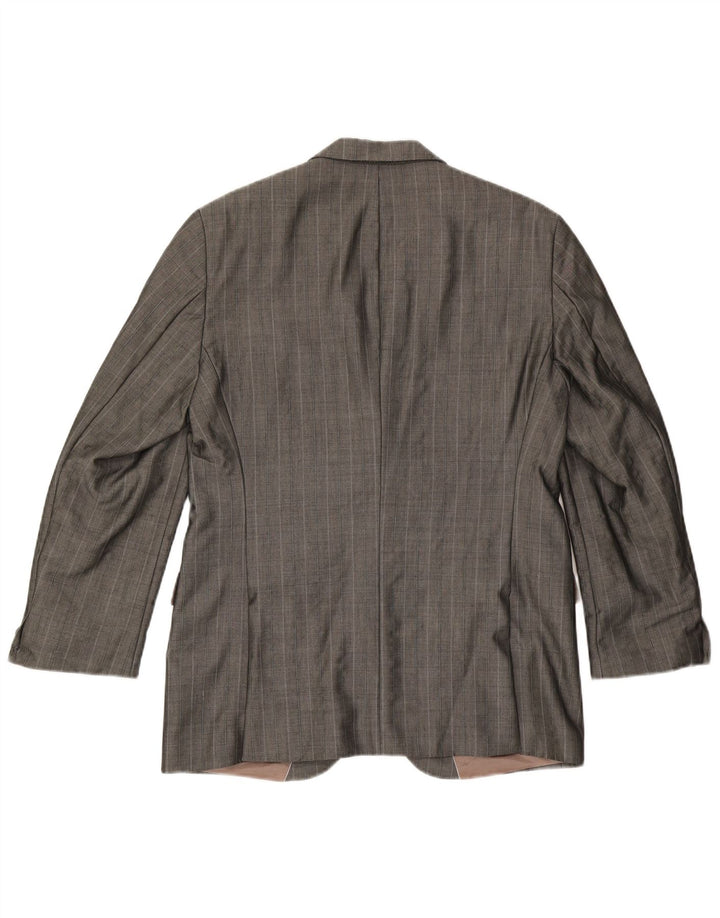 Hugo Boss muška jakna sa 2 gumba EU 48 Srednje siva prugasta viskoza