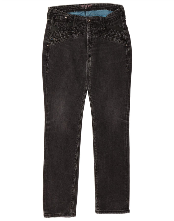 LEVI'S Ženske uske traperice W31 L32 Crni pamuk