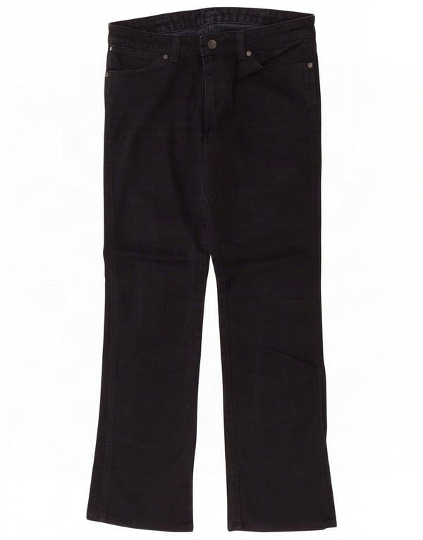 Wrangler ženske ravne traperice Iris W30 L30 crni pamuk