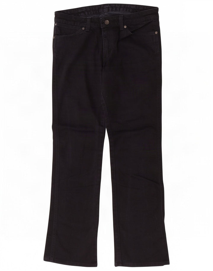 Wrangler ženske ravne traperice Iris W30 L30 crni pamuk