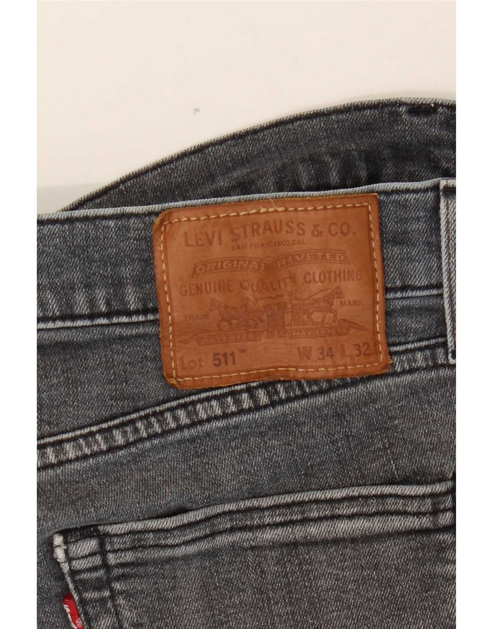 Levi's muške 511 uske traperice W34 L32 sive