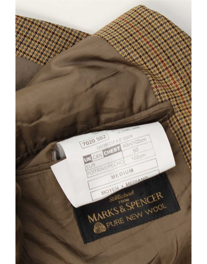 Marks & Spencer muška jakna sa 2 gumba UK 40 srednje bež houndstooth