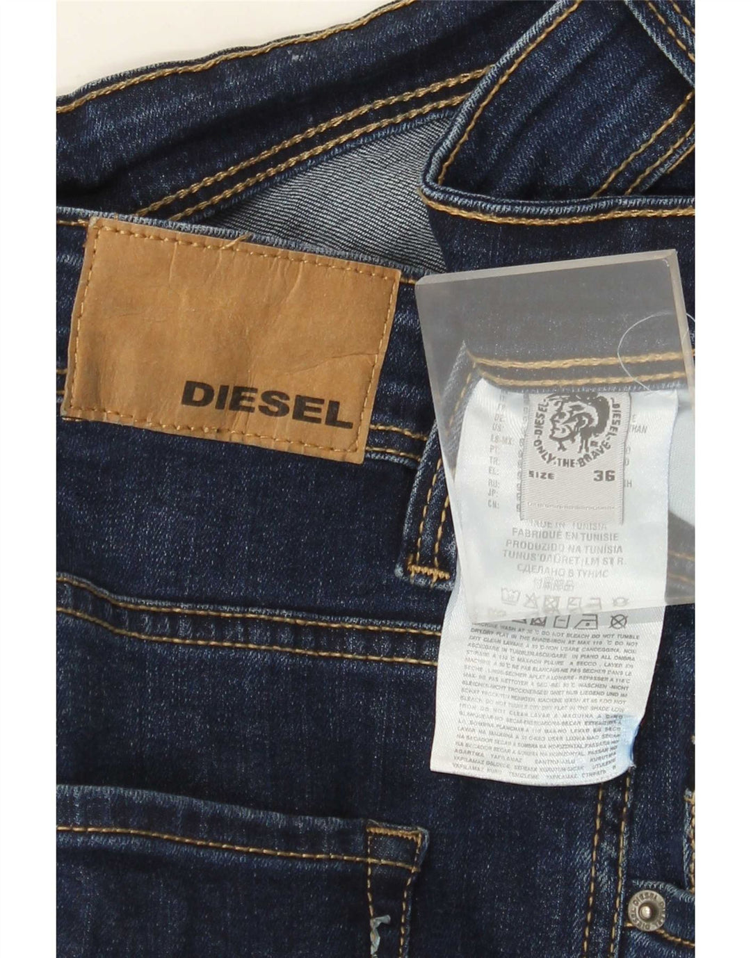 Diesel Ženske uske traperice W36 L31 Plavi pamuk