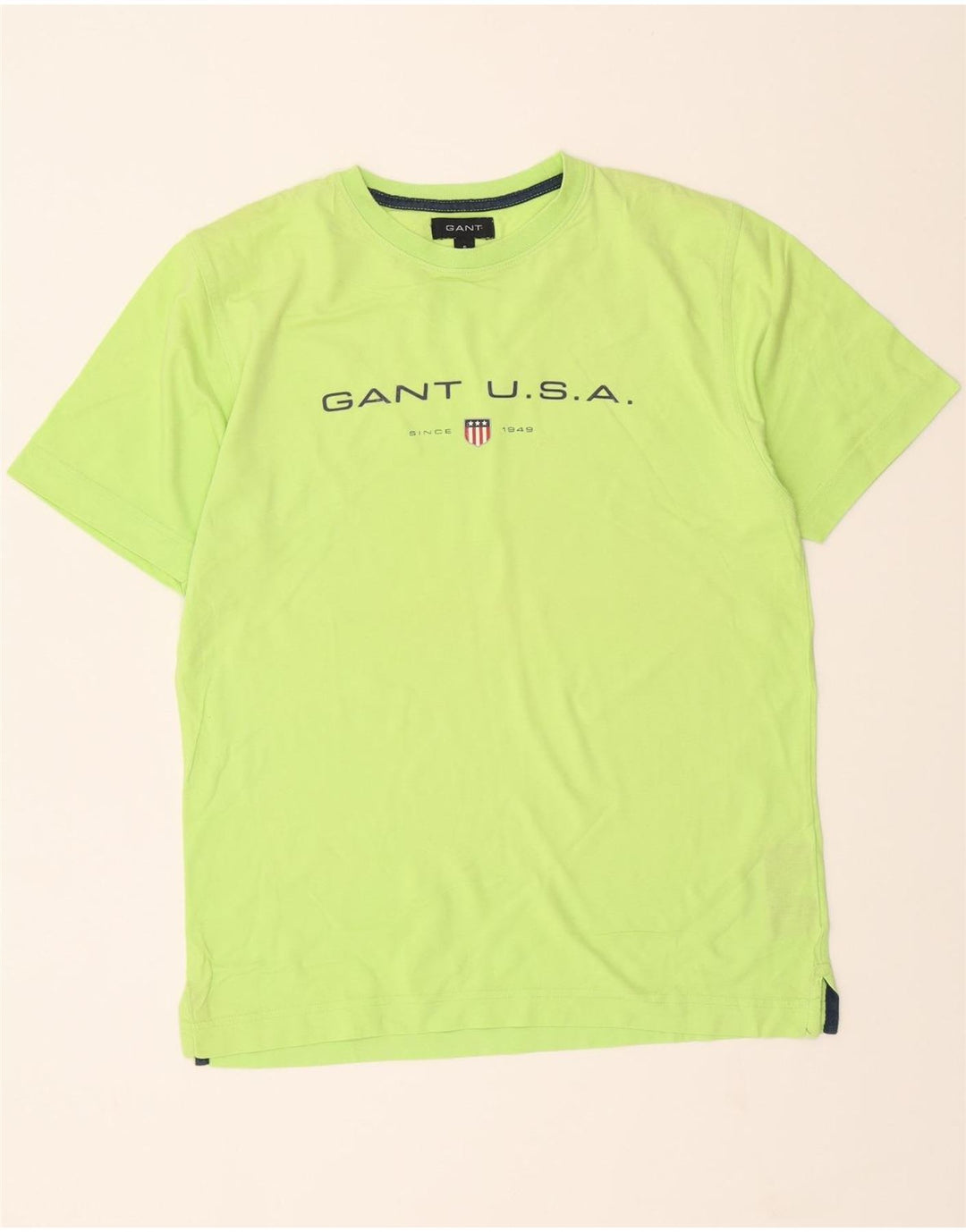 GANT Mens Graphic T-Shirt Top Small Green Cotton Vintage Gant and Second-Hand Gant from Messina Hembry 