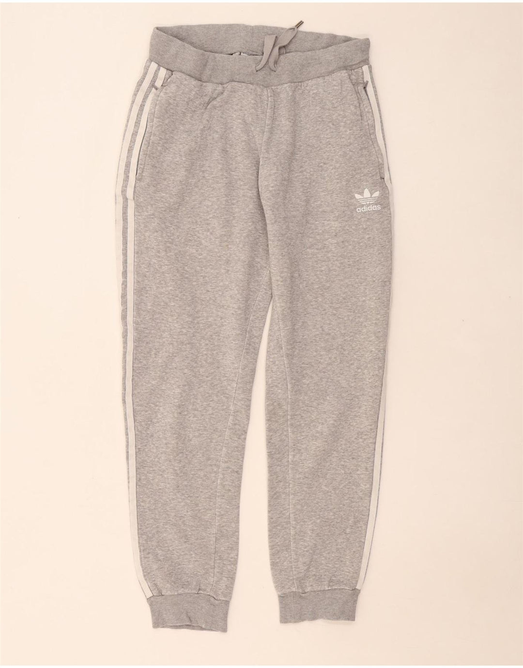 ADIDAS Ženska trenirka Hlače Joggers UK 12 Srednje sivi pamuk