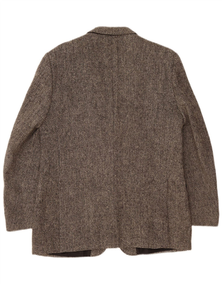 Harris Tweed muški jakni sako s 2 gumba EU 40 velika siva vuna