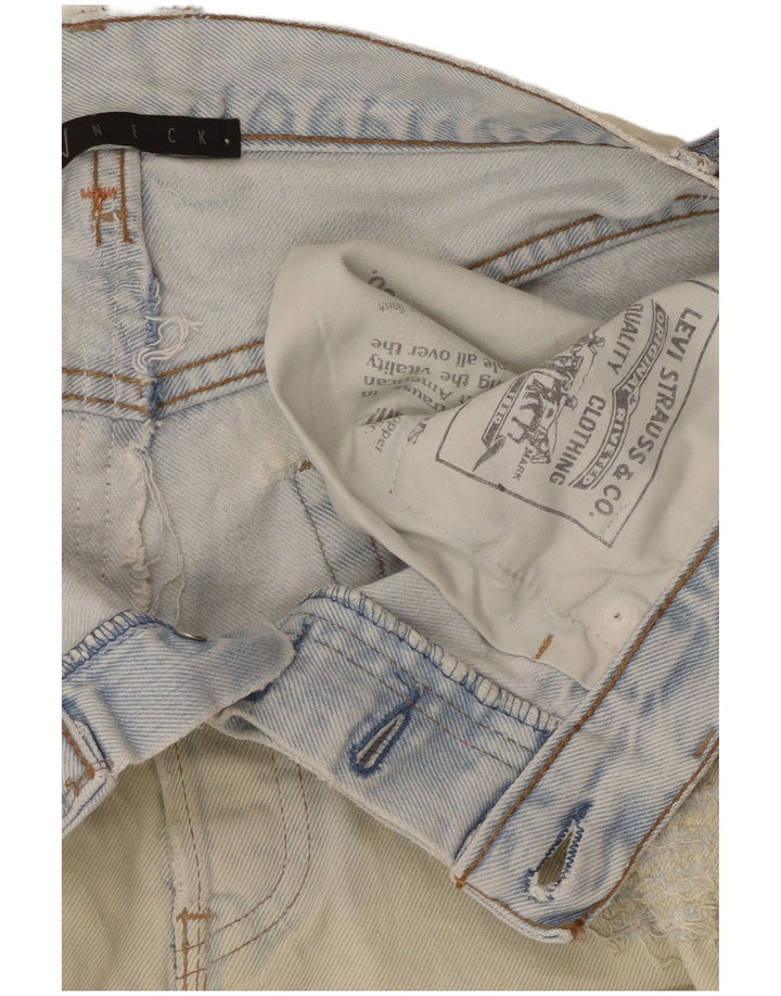 LEVI'S ženska mini traper suknja s oskudima W28 srednje plavi pamuk