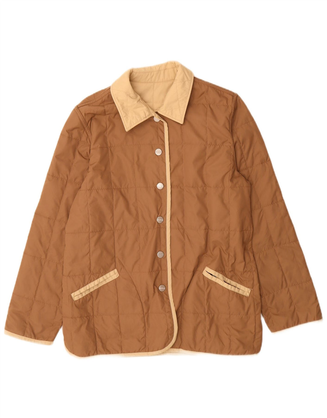 Slam ženska dvostruka podstavljena jakna UK 14 srednje bež najlon