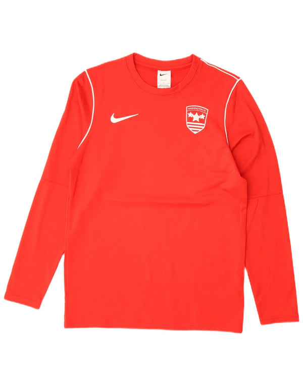 Nike Mens Washington F.C. Top dugih rukava mali crveni poliester