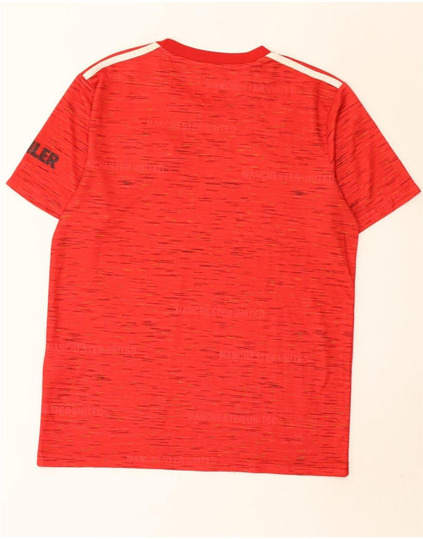Adidas muška majica kratkih rukava Manchester United, srednji poliester s crvenim pjegama