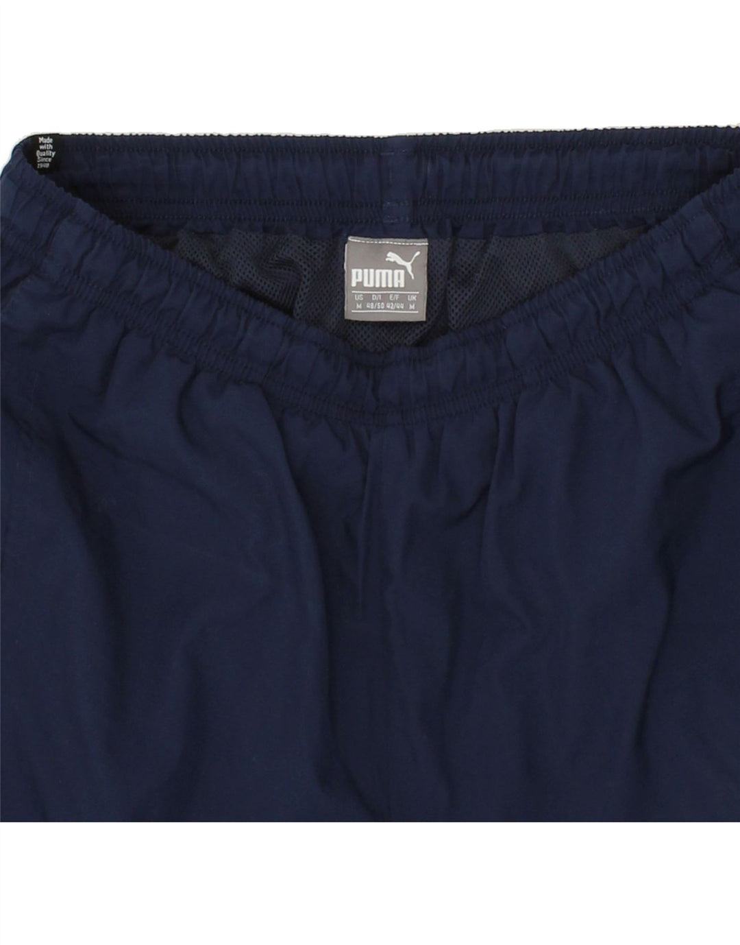 PUMA Mens Graphic Tracksuit Trousers Joggers Medium Navy Blue Polyester Vintage Puma and Second-Hand Puma from Messina Hembry 