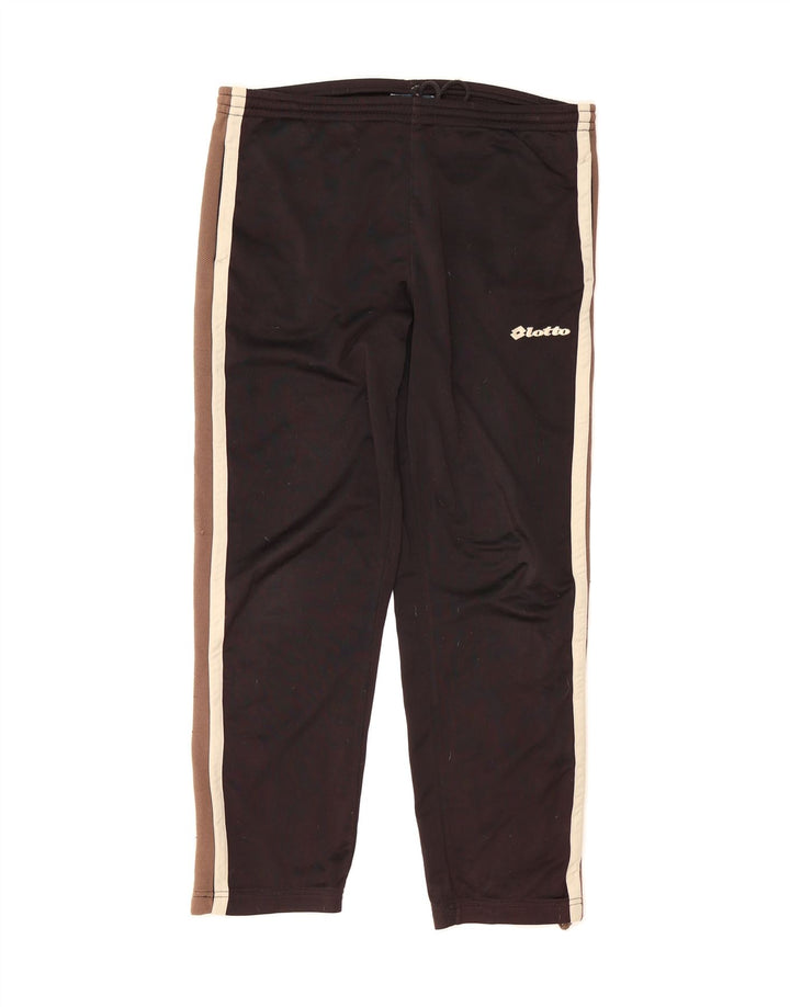LOTTO Mens Tracksuit Trousers XL  Black Colourblock Polyester Vintage Lotto and Second-Hand Lotto from Messina Hembry 
