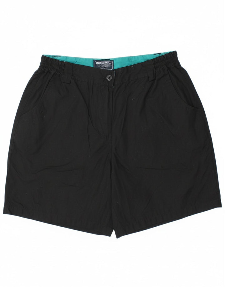 MOUNTAIN WAREHOUSE Womens Casual Shorts UK 12 Medium W30 Black Polyester