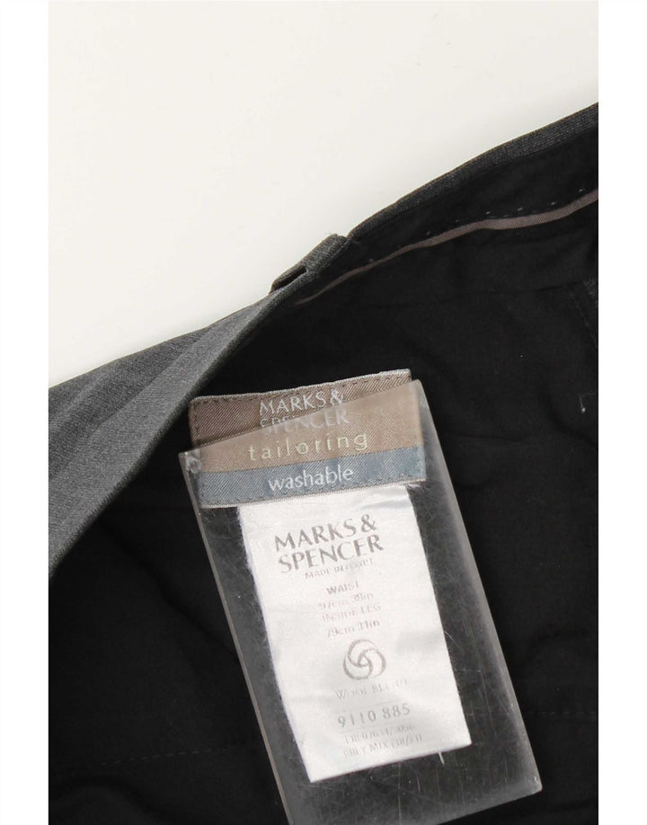 Marks & Spencer muške hlače kroja W38 L31 sivi poliester