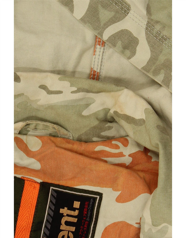 Superdry ženska prekomjerna vojna jakna 3/4 rukava UK 14 srednje boje kaki