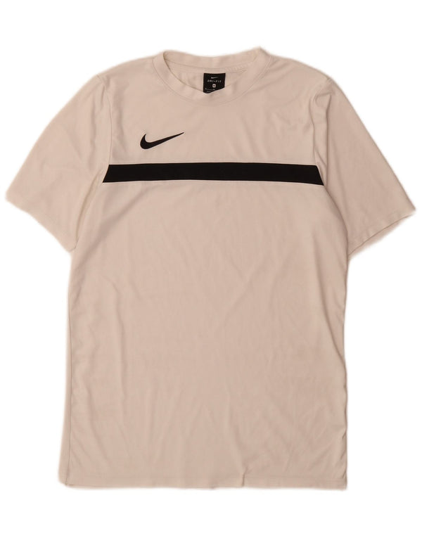 Nike Dri Fit T-Shirt Top srednje bijele boje od poliestera