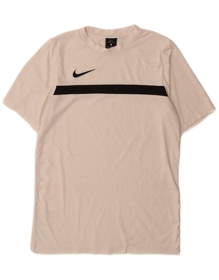 Nike Dri Fit T-Shirt Top srednje bijele boje od poliestera