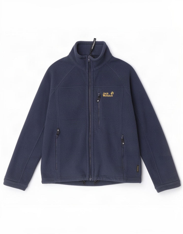 Jack Wolfskin muška jakna od flisa s podstavom UK 36/38 srednje tamnoplavi poliester