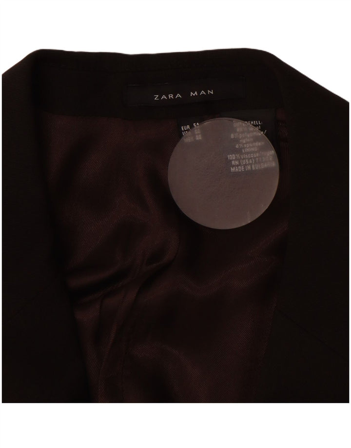 ZARA muška jakna sa 2 gumba EU 54 XL smeđa vuna