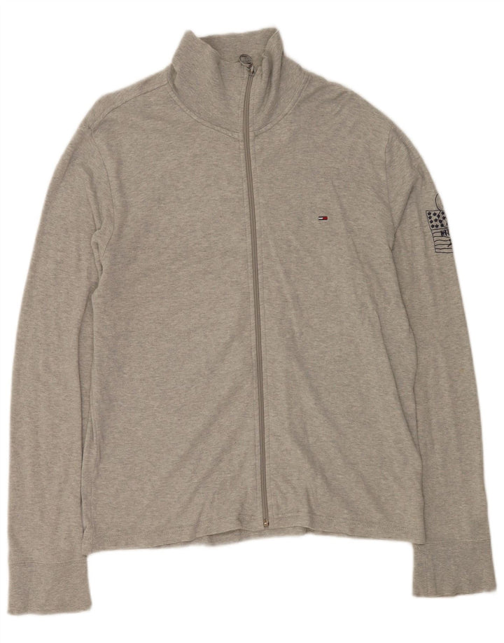 Velika siva pamučna muška trenirka Tommy Hilfiger
