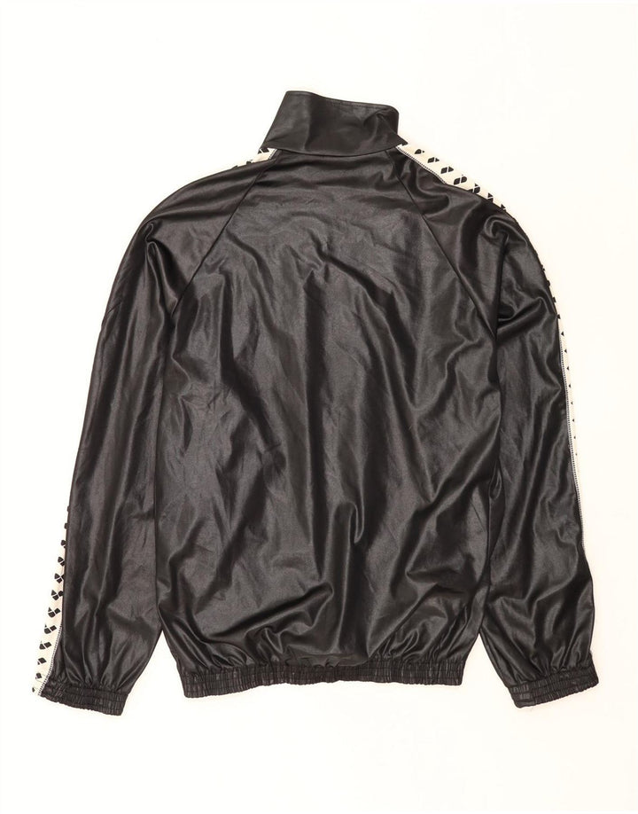 Arena muška gornja jakna trenirke s grafičkim motivima XL crni poliester u boji