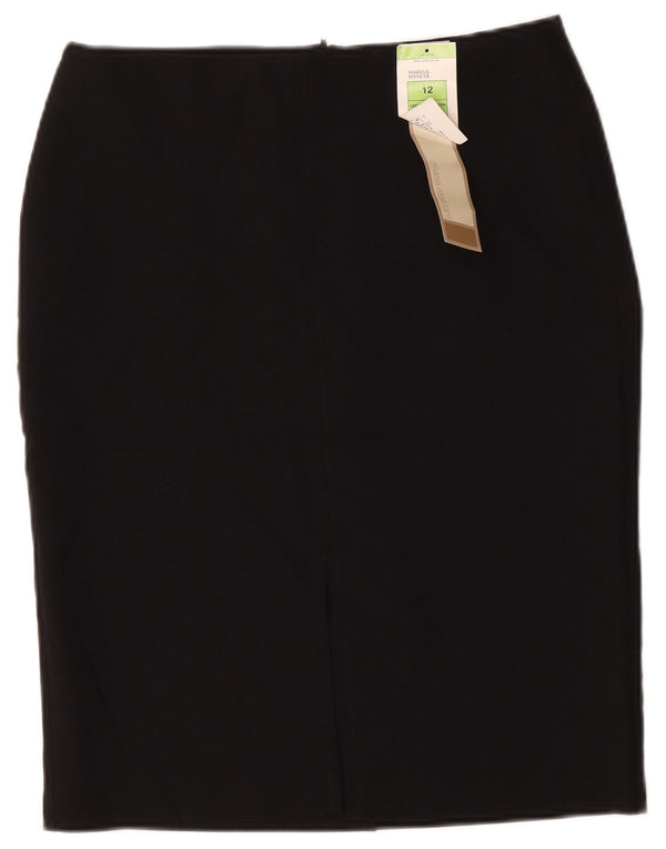 Marks & Spencer ženska pencil suknja UK 12 srednje W34 crni poliester