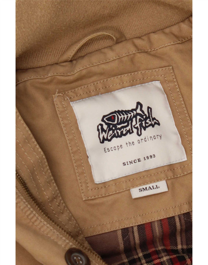 Weird Fish Mens Utility Jacket UK 36 Small Brown