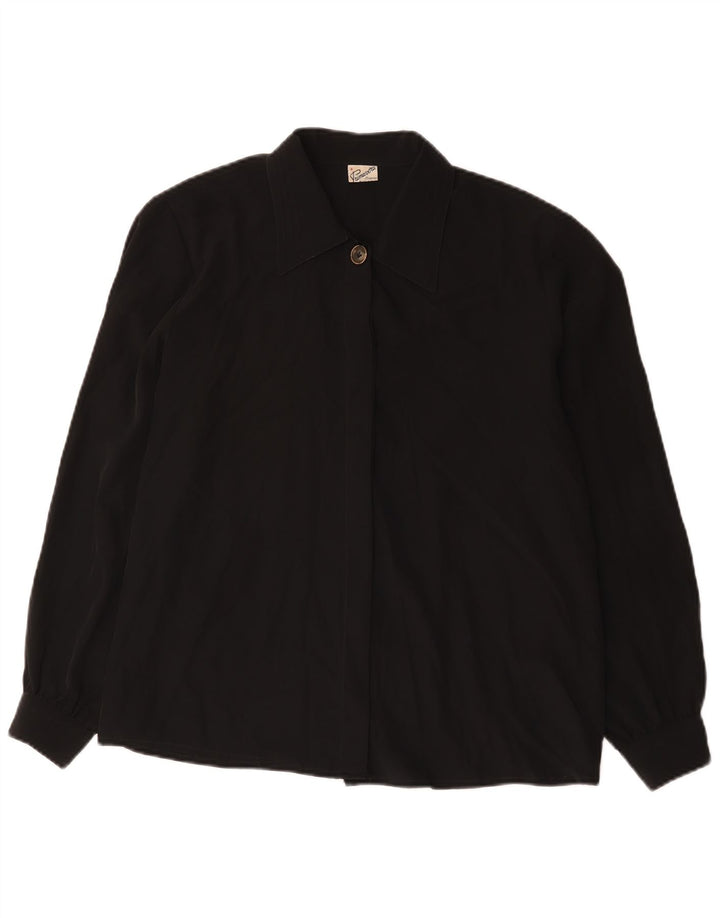 Primavera Firenze ženska košulja bluza UK 18 XL crni poliester