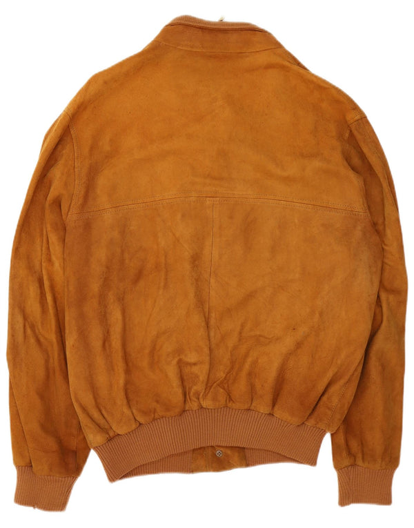 Vintage muška bomber jakna od brušene kože UK 40 velika smeđa koža