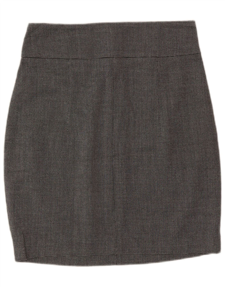 Zara ženska pencil suknja mala W26 sivi točkasti poliester