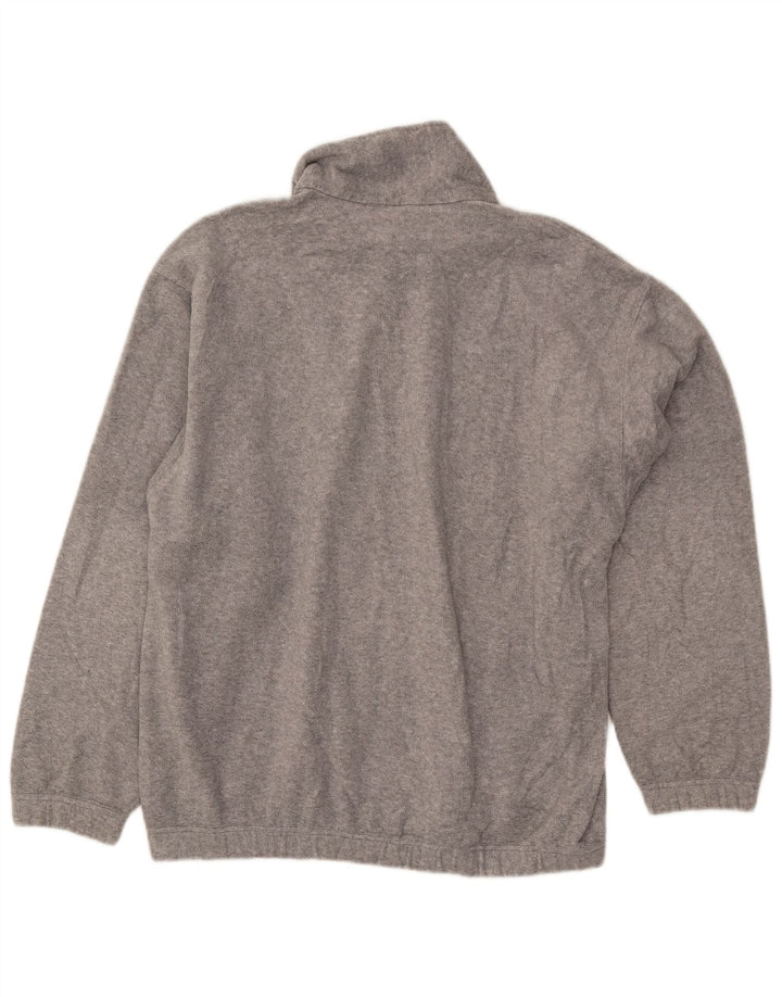 SERGIO TACCHINI Muški džemper od flisa s patentnim izrezom, veliki, sivi