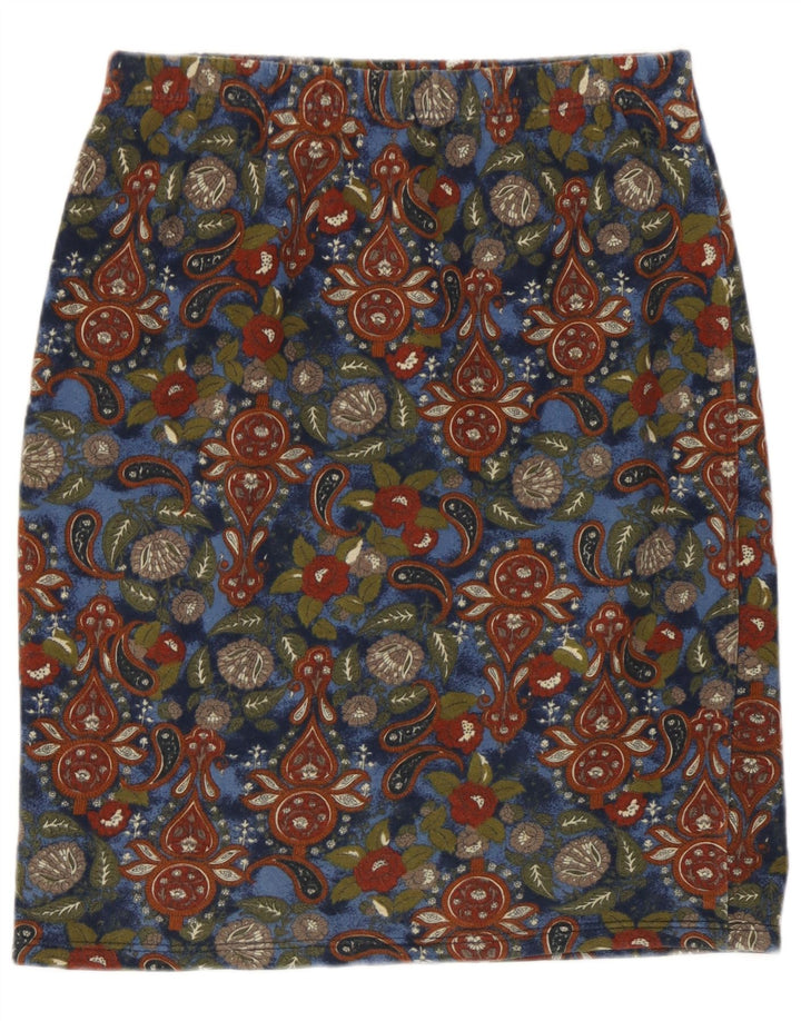 Vintage ženska pencil suknja W30 srednje raznobojna paisley boja