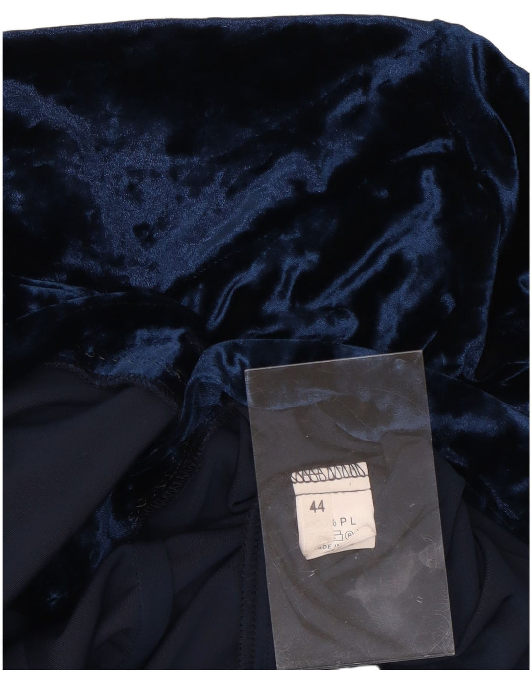 Vintage ženska dugačka košulja bluza IT 44 Srednji tamnoplavi poliester